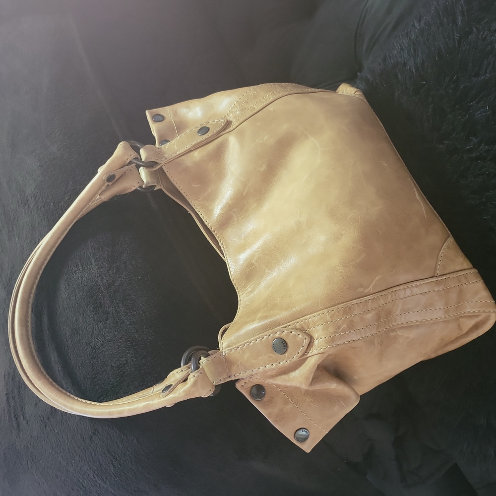 Frye and Co. Genuine Leather Tan Shoulder Bag "LIKE NEW"